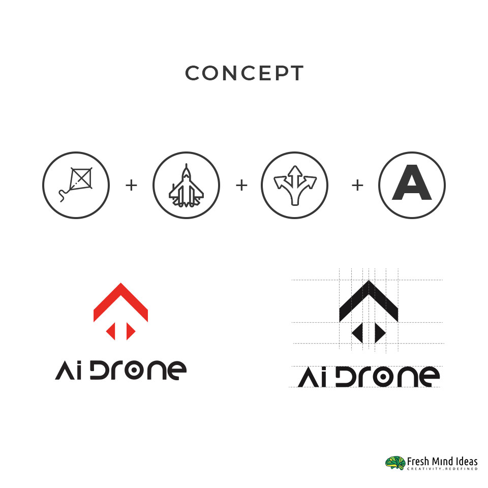 ai_drone Branding - Logo, Identity design