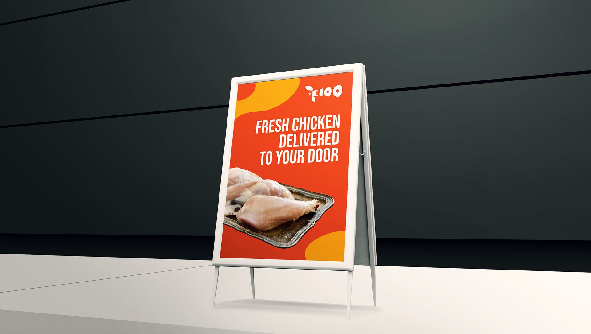 Logo Design and Branding of Kioo Chicken.