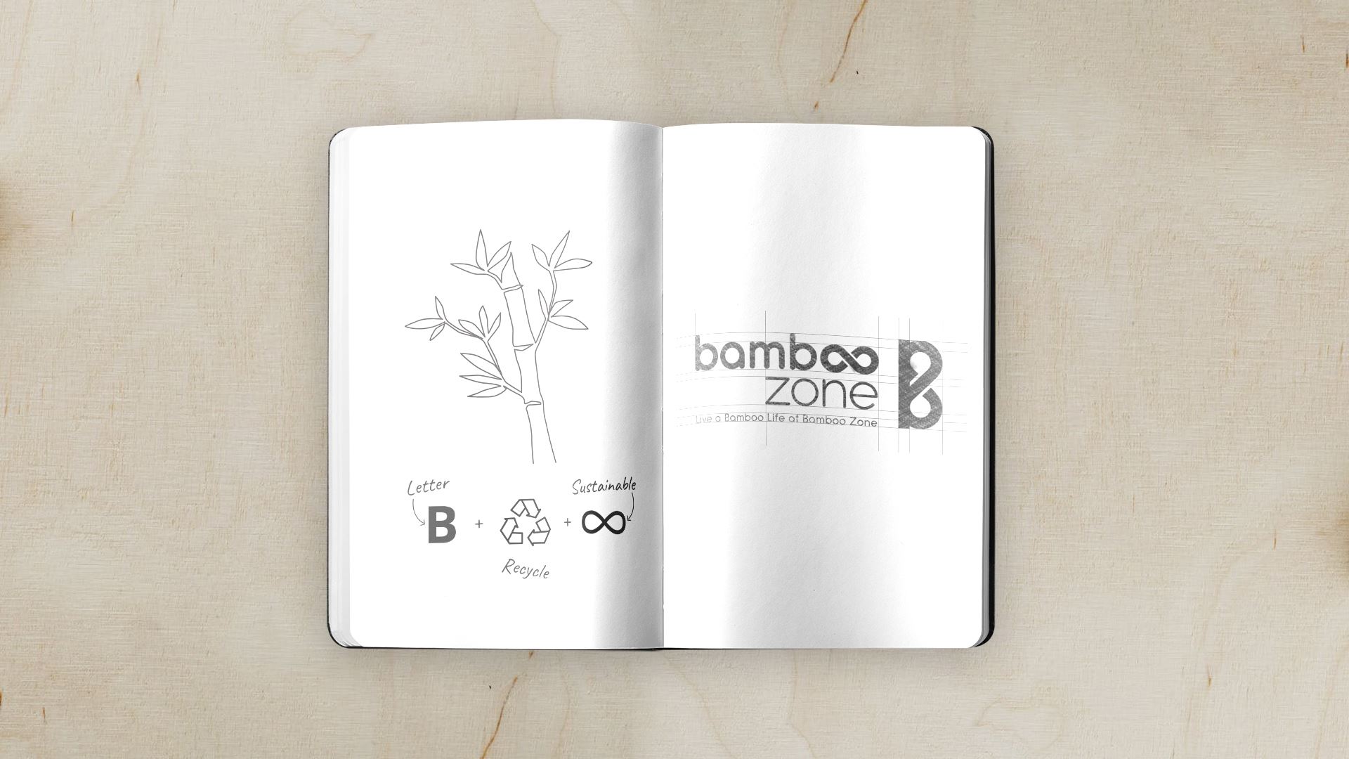 Branding, logo, and identity design of Bamboozone.
