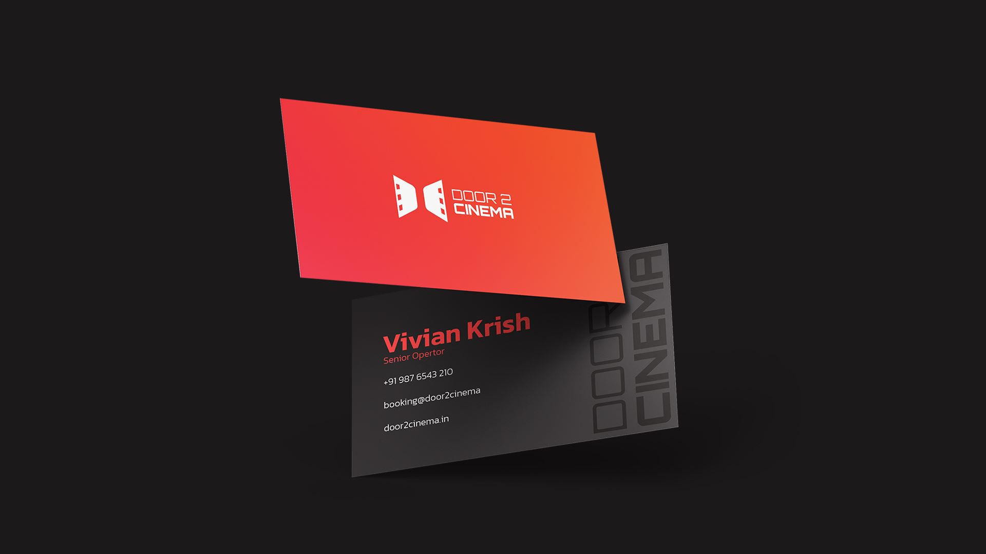 Logo Design and Branding of Door 2 Cinema.