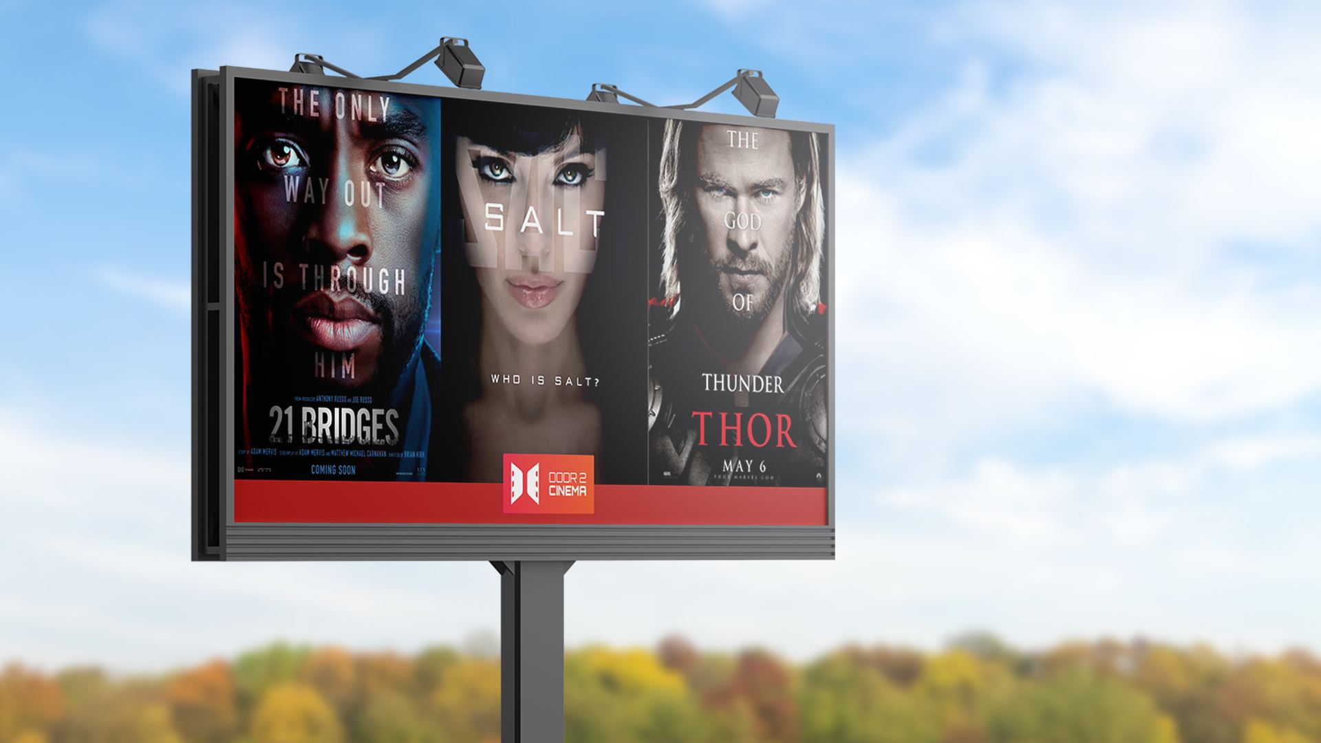 Logo Design and Branding of Door 2 Cinema.