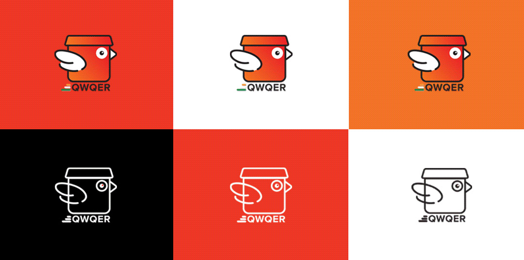 Logo Design and Branding of Qwqer India.