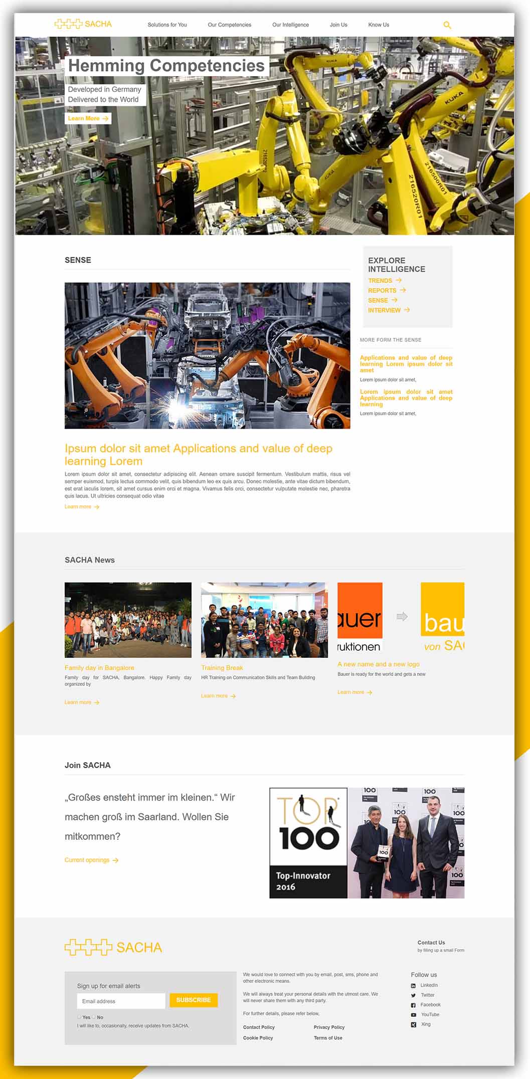sacha - Web Design & Development