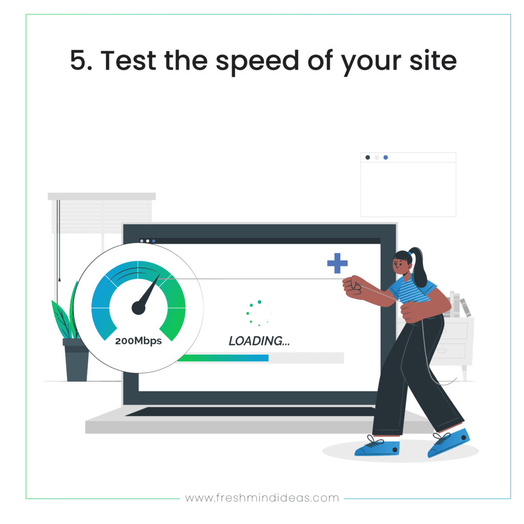 Test the speed of your site